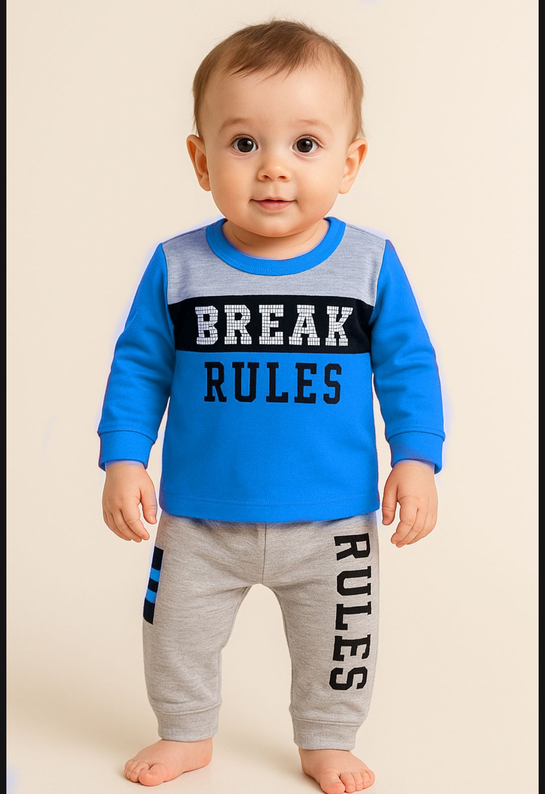 Break Rules Baby Set – Bold Style for (3–12 M)