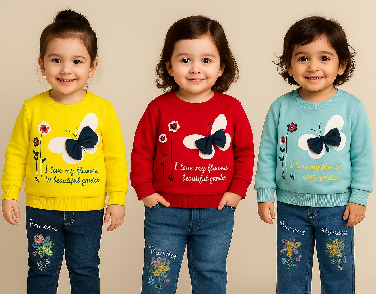 Trendy Rib Knit Two-Piece Set for Girls