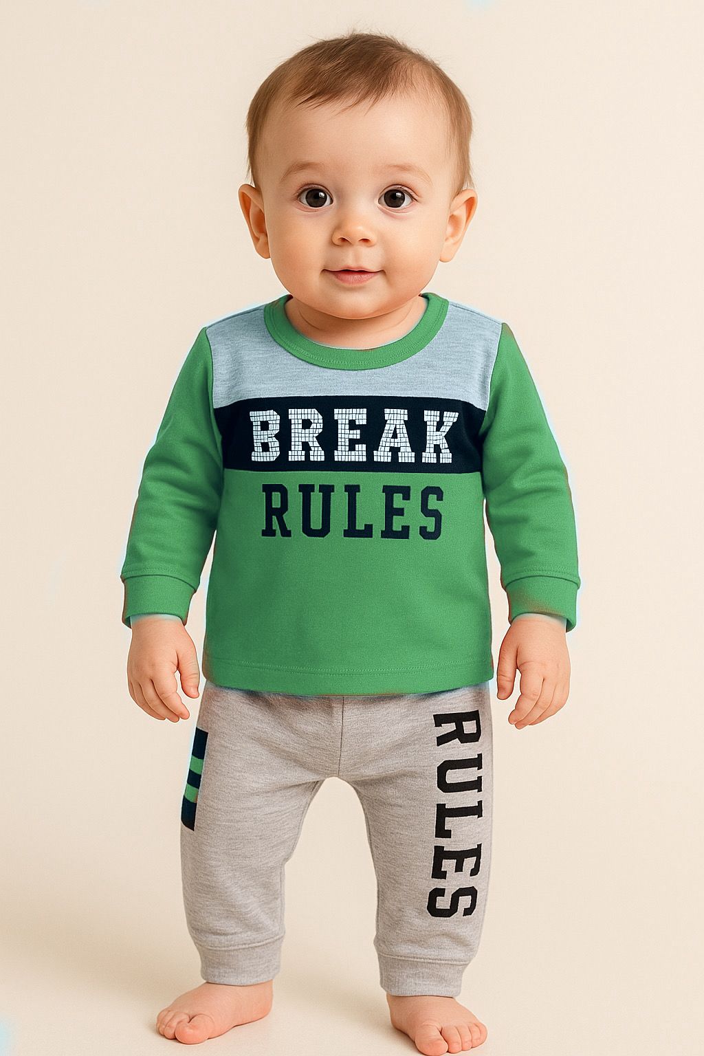 Break Rules Baby Set – Bold Style for (3–12 M)