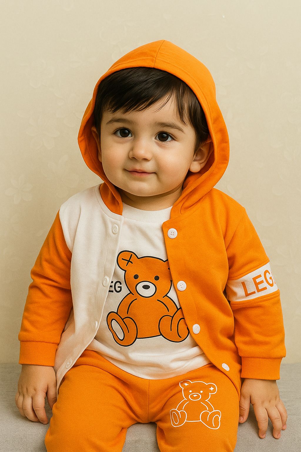 Cozy Double Shirt 3-Pc Bear Set for Little Ones!