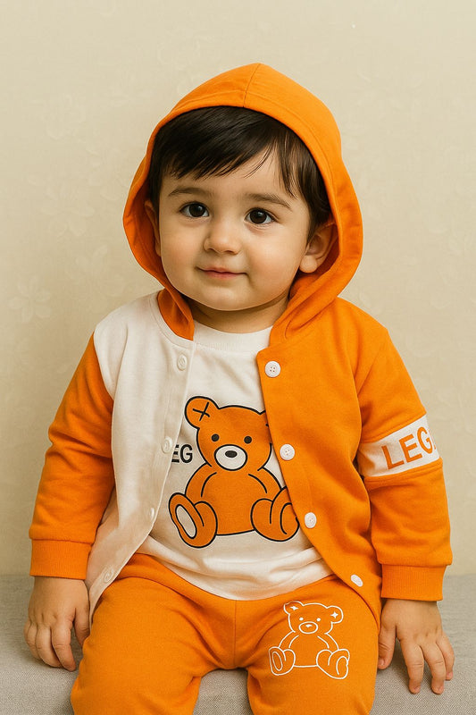 Cozy Double Shirt 3-Pc Bear Set for Little Ones!