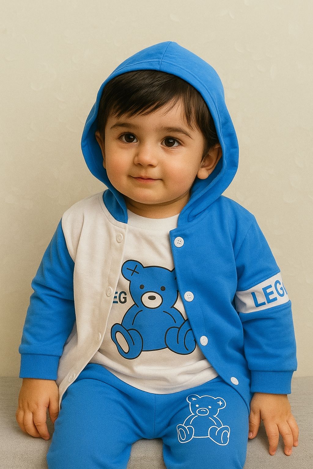 Cozy Double Shirt 3-Pc Bear Set for Little Ones!