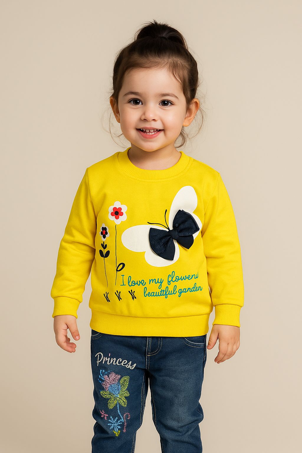 Trendy Rib Knit Two-Piece Set for Girls